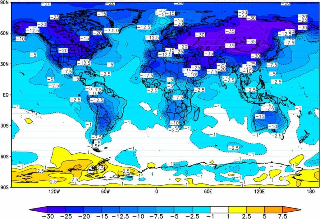 What a nuclear mini ice age might look like.