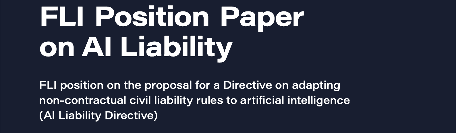 FLI November 2022 Newsletter: AI Liability Directive - Future of Life ...