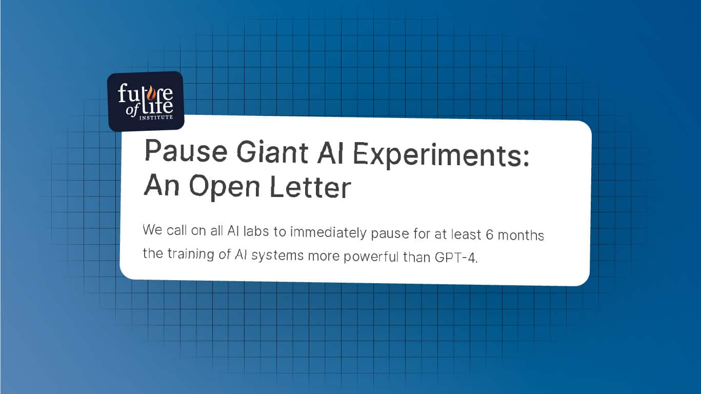 Oprør Vil ikke Rynke panden Pause Giant AI Experiments: An Open Letter - Future of Life Institute