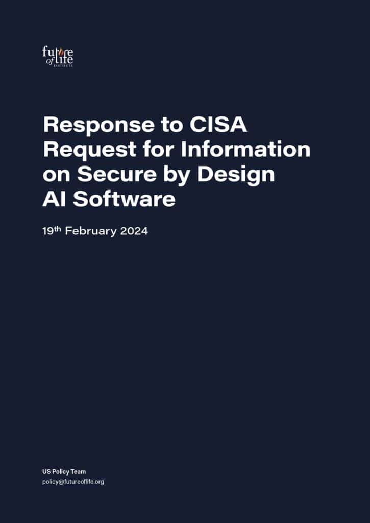 Response to cisa request for information on secure by design ai