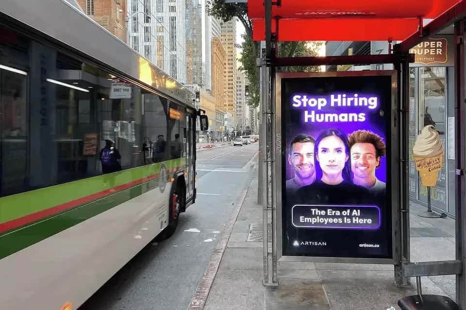 Stop Hiring Humans Ad